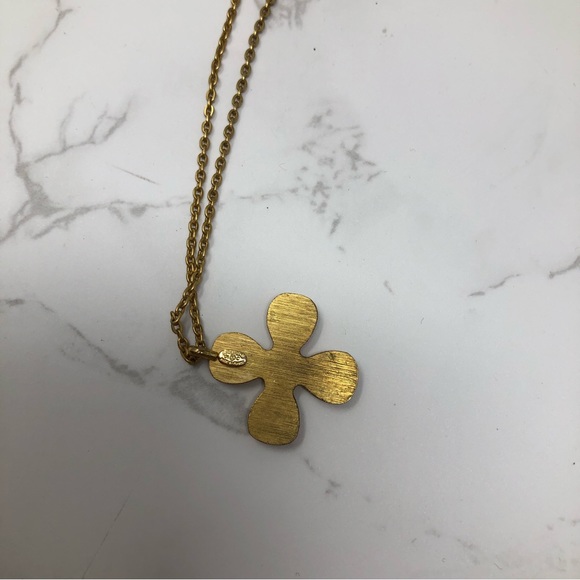 AUTHENTIC Chanel 2001 Cruise collection 24k plated clover rhinestones necklace - Picture 9 of 10